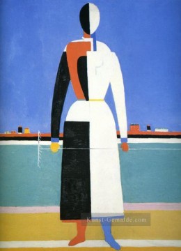 Kazimir Malevich Werke - Frau mit Rake Kazimir Malevich